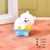 Figuras de Urso de Primavera Fofas e Românticas, Bonecas Criativas para Micro-Paisagismo, Acessórios Criativos para Caixas Surpresa DIY, Decorações de Mesa