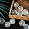 Contas Individuais de Cristal Natural, Cristal Branco, Cristal Rosa, Acessórios para Pulseira de Joias, Contas Redondas, Contas de Cristal com Furos, Contas Artesanais