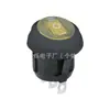 Interruptor Redondo Forma de Barco Cubierta Amarilla Kcd1 3 Pines 3 Velocidades 6A250V Impermeable Alimentación de Alta Corriente