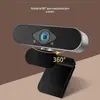 Câmera de Computador USB HD 1080P com Microfone Certificação para Aula Online Transfronteiriça Conferência de Vídeo ao Vivo