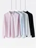 Camisa de Manga Larga para Mujer Otoño e Invierno con Botones Ocultos