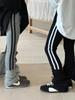 Leggings de doble raya estilo coreano para otoño, nuevos, de la marca Princess Yuyu, pantalones ajustados elásticos de cintura alta para niñas pequeñas