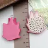 Frutas de Resina 3D Simuladas Juguetes de Comida Creativos Pulsera DIY Collar Llavero Colgante Accesorios de Joyería Lindos