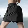 Shorts de Corrida Transfronteiriços para Homens, Calças Três Quartos Profissionais para Maratona e Atletismo com Forro, Shorts Esportivos para Fitness Masculino