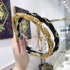 Accesorios para el Cabello Coreanos de Nueva Calidad Estilo Coreano Sencillo Tejido a Mano Tiras de Diamantes Super Flash Borde Delgado Aro para el Cabello Diadema Cabello Presionado para Mujeres