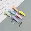 Grampo de Cabelo Ondulado em Forma de U Colorido 6cm DIY Brilhante Liso Presilha Bico de Pato para Mulheres, Pente de Cabelo, Acessório de Cabelo