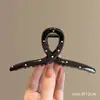 Pinza para el pelo de verano estilo ins con bloques de color para mujer, pasador lindo de lunares japoneses para niña, pinza de tiburón grande para recogidos.