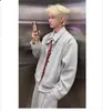 Sencillo y elegante, estilo casual japonés, moderno y versátil, artístico y a la moda, chaqueta de dos piezas falsa, nuevo estilo de Instagram, Harajuku