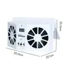 Ventilador de Coche Refrigeración de Coche Ventilador Solar para Coche Circulador de Coche Ventilador de Escape Ventilador de Escape Rápido para Coche Blanco