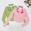 Camisetas Deportivas Casuales de Manga Larga para Correr, Yoga, Salir, Otoño e Invierno, con Almohadilla en el Pecho, Estilo Nuevo