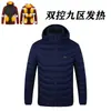 Ropa de algodón con calefacción transfronteriza para hombre, ropa inteligente con calefacción eléctrica, ropa con calefacción para parejas, chaqueta, abrigo de invierno, ropa de algodón con calefacción para mujer