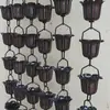 Corrente de Chuva Cobre Roxo Estilo Japonês Corrente de Chuva Liga de Alumínio Corrente de Calha Externa Corrente Guia de Água Decoração de Vila Cidade Montanhosa Marítima
