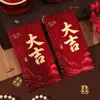 Envelopes vermelhos de casamento com palavras felizes, mini envelopes vermelhos pequenos para a recepção da noiva, envelopes vermelhos de desenho animado para bloquear a porta do casamento, envelopes de dinheiro da sorte