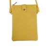 Nuevo Estilo Primavera y Verano 2025 Fresca y Dulce Bolsa para Teléfono Móvil Artículos de Cuero Color Puro Bolsa Cuadrada Pequeña Patrón de Grano Bolso de Hombro para Mujer