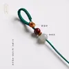 Nuevo llavero tejido a mano estilo chino estilo Xizang, artículo decorativo, cadena para teléfono, accesorio colgante para bolso semiacabado