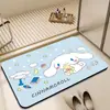 Alfombra linda de dibujos animados alfombra de tierra de diatomeas para baño absorbente resistente a las manchas felpudo para puerta de inodoro alfombrilla antideslizante para suelo alfombrilla de suelo venta al por mayor