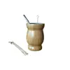 Venta Caliente Transfronteriza Taza para Yerba Mate de Acero Inoxidable 304 de 8 oz, Taza para Yerba Mate Argentina, Taza Mini Calabaza con Bombilla y Cuchara