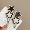 Horquilla de estrella de Internet para mujer, con flequillo lateral, pinza para la frente, pinza de pico de pato sin costuras, pinza para el pelo roto, tocado, horquilla de estrella de cinco puntas