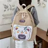 Mochila Escolar de Grande Capacidade para Alunos do Ensino Fundamental Mochila de Ursinho Fofo de Desenho Animado para Meninos e Meninas Nova Mochila Leve de Viagem