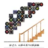 Decoração de Parede Colorida de Plástico com Disco de Vinil Estilo Retrô Americano Fundo de Parede Decoração Criativa de Parede com Disco de Vinil