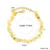 Pulsera de Piedra Triturada Natural Irregular de Cuarzo Fresa Estilo Ins Versátil de Nicho para Mujeres Accesorios Diarios