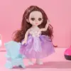 Caixa de Presente Conjunto Boneca Princesa 17cm Presente de Jardim de Infância Presente de Aniversário para Crianças Brinquedo de Menina Boneca Bebê Fofo