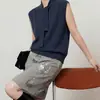 Colete de Tricô Sem Manga para Mulheres 2026 Outono Inicial Novo Estilo Francês Leve Luxo Colete de Fita Top Camisola Atacado