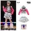 Ropa de Baile Jazz para Niñas Hip-Hop Genial y Guapo Traje de Street Dance para Niña Moda Ropa de Jazz para Escenario y Pasarela Infantil