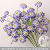 Flores Artificiais Coloridas Estilo Monet Flores Falsas Atacado Verde Roxo Arranjo de Casamento Cenário Decoração de Paisagismo