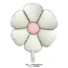 Globos de Papel de Aluminio con Forma de Flor Pequeña y Mediana, Retro, Margaritas Mate, Escarchados, para Decoración de Fiesta de Cumpleaños