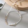 Collar Nicho de Piedra Natural Fresca Estilo Japonés y Coreano con Cuentas Coloridas Perla Barroca Combinable Cadena Clavícula Joyería de Qingdao
