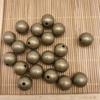 En stock al por mayor cuentas redondas de bronce estilo retro cuentas de bronce 4-14 mm cuentas redondas cosidas a mano decoración de ropa DIY