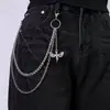 Cadena para Pantalones con Colgante de Ángel Punk Transversal Europeo y Americano Cadena para Pantalones Multicapa Tendencia Fresca Personalidad Versátil Cadena para Pantalones de Hombres y Mujeres