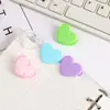 Lindo Clip Pequeño Acrílico con Forma de Corazón para Estudiantes, Adecuado para Sujetar Exámenes, Recibos, Fotos y Clips Multifuncionales de Oficina
