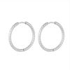 Bgijnu. Moda Europea y Americana Estrella Acero de Titanio Redondo para Mujer Pendientes de 18K Estilo Simple Acero Inoxidable Venta al por Mayor Transfronteriza