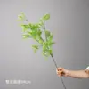 Flores artificiais em tons de verde, de haste única, para decoração de local de casamento, decoração de salão de casamento de luxo, arranjos florais de plástico