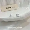 Pendientes de Diseño Simple Estilo Ab Lujo Ligero Elegantes Versátiles Pendientes Nuevos