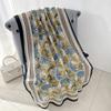 Bufanda de algodón y lino para mujer, primavera y otoño, estilo coreano, artística, combinable, de seda, fina, chal, protector solar, para viajes, playa y toalla.