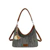 Bolsa de Palha Feminina 2026 Design de Nicho Personalidade Novo Estilo Verão Férias na Praia Bolsa de Ombro Único Grande Capacidade Bolsa de Palha