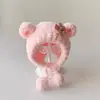Bonitos y adorables gorros de otoño e invierno para niños, con diseño de poner, material de punto y una serie de dibujos animados, que brindan abrigo y protección para los oídos para bebés y niños pequeños.