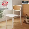 Silla de Plástico para Uso Doméstico, Mesa de Comedor y Silla de Comedor Engrosadas, Cómoda para Sentarse Largo Tiempo, Taburete Simple Comercial de Ratán con Respaldo Silla de Ratán