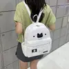 Mochila Nueva para Niña Estilo Coreano con Lunares y Estampados Florales, Ligera y de Gran Capacidad, Adecuada para Estudiantes de Secundaria, Viajes Diarios y Uso Transfronterizo