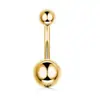 E-commerce Transfronteiriço Mais Vendido Conjunto de 8 Peças de Piercing para Umbigo, Aço Inoxidável com Cravação de Zircônia, Piercings para Umbigo com Pedras Redondas e Combinação de Bolas