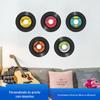 Adesivos de Parede Personalizados Fx-F315 com Fotos, Modificados e Redimensionados, Adesivos de Parede Coloridos com Combinação de Discos, Decoração para Loja de Papelaria de Restaurante