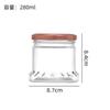 Garrafa de Vidro Transparente Multifuncional Ninho de Pássaro, Pote de Mel Resistente a Altas Temperaturas, Frasco Dispensador de Gel de Peixe, Pote de Grande Capacidade Resistente a Altas Temperaturas