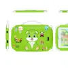 Tableta para niños de 7 pulgadas con diseño de oso de dibujos animados, red completa 5G, WiFi y función de llamada, dispositivo de aprendizaje, exclusivamente para comercio electrónico transfronterizo