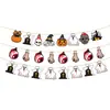 Amazon Transfronterizo Nuevo Negro Brillo Letra Halloween Bandera Flor Bandera Traje Decoraciones Fabricantes