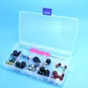 Caja de almacenamiento de plástico multifuncional de 10 compartimentos Transparente desmontable caja de almacenamiento para accesorios de joyería aparejos de pesca ordenar