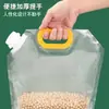 Bolsa Portátil con Pico Auto-Soportante, Bolsa Sellada de Plástico Transparente para Almacenamiento de Granos, Bolsa Doméstica para Empaque de Arroz, Bolsa a Prueba de Humedad