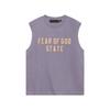 Niebla Multilínea Esenciales Hhh Marca de Moda Americana Estampado de Letras High Street Chaleco Holgado Camiseta sin Mangas para Hombre y Mujer